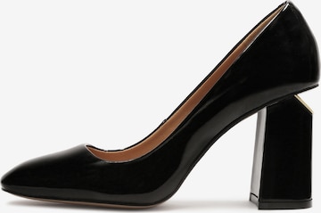 melns Kazar Augstpapēžu kurpes: no priekšpuses