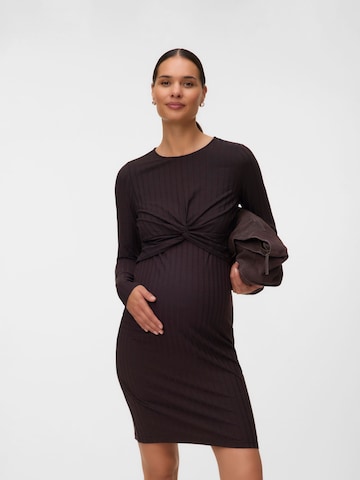 MAMALICIOUS - Vestido en marrón: frente