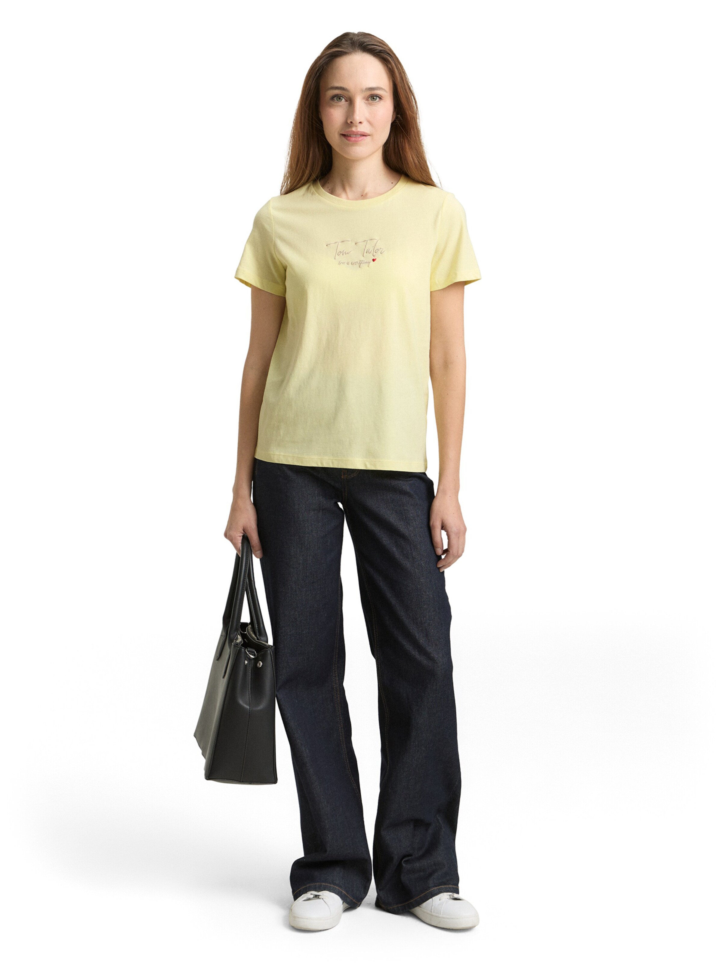 TOM TAILOR T-Shirt in Gelb