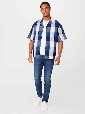 LEVI'S ® Comfort Fit Skjorta 'Levi's® Men's Short Sleeve Pajama Shirt' i blå