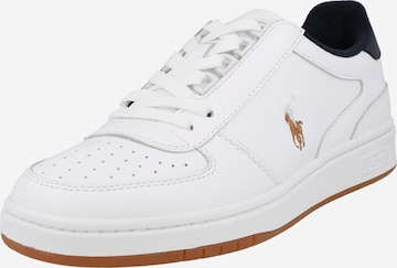 Baskets basses Polo Ralph Lauren en blanc : devant