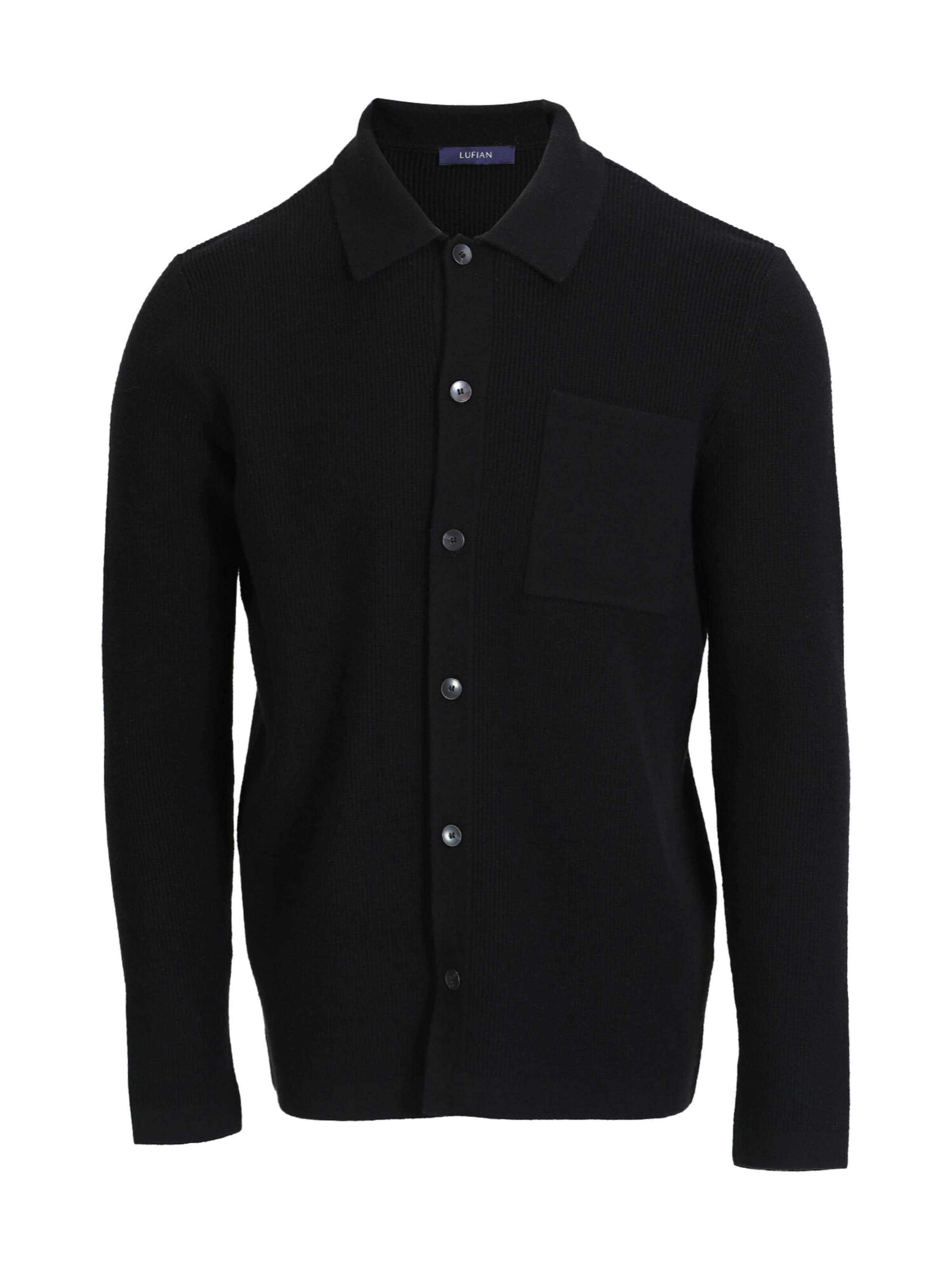 Vestes en maille Lufian en noir : devant