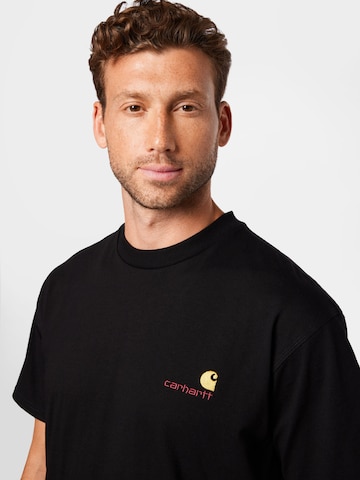 Carhartt WIP - Camiseta 'S/S American Script T-Shirt' en negro