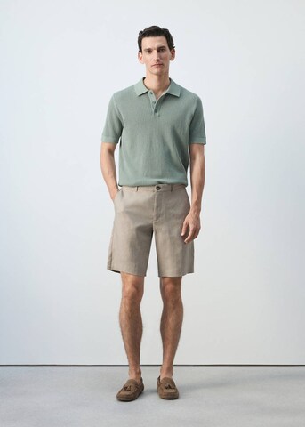 MANGO MAN Regular Chino Pants 'Carp' in Beige