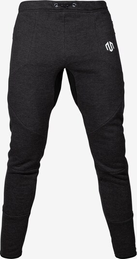 Pantaloni sport MOROTAI pe gri metalic / alb, Vizualizare produs
