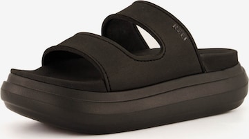 REEF Beach & Pool Shoes 'Cushion Bondi 2 Bar' in Black: front