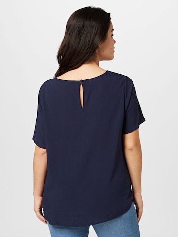 ONLY Carmakoma Blouse 'Lolli' in Blauw