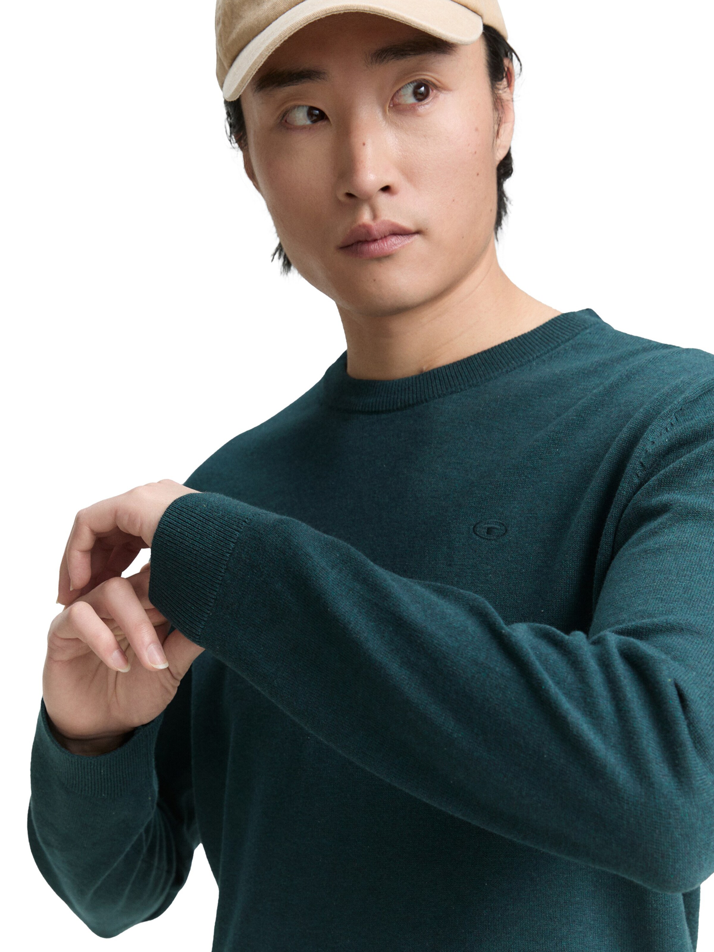 žalia TOM TAILOR Megztinis