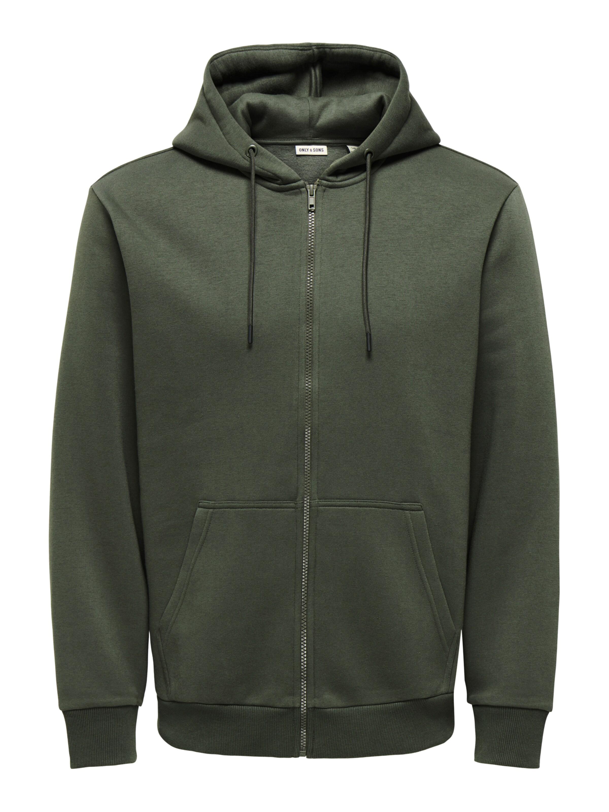 Only & Sons Sweat jacket 'ONSceres' in Green: front