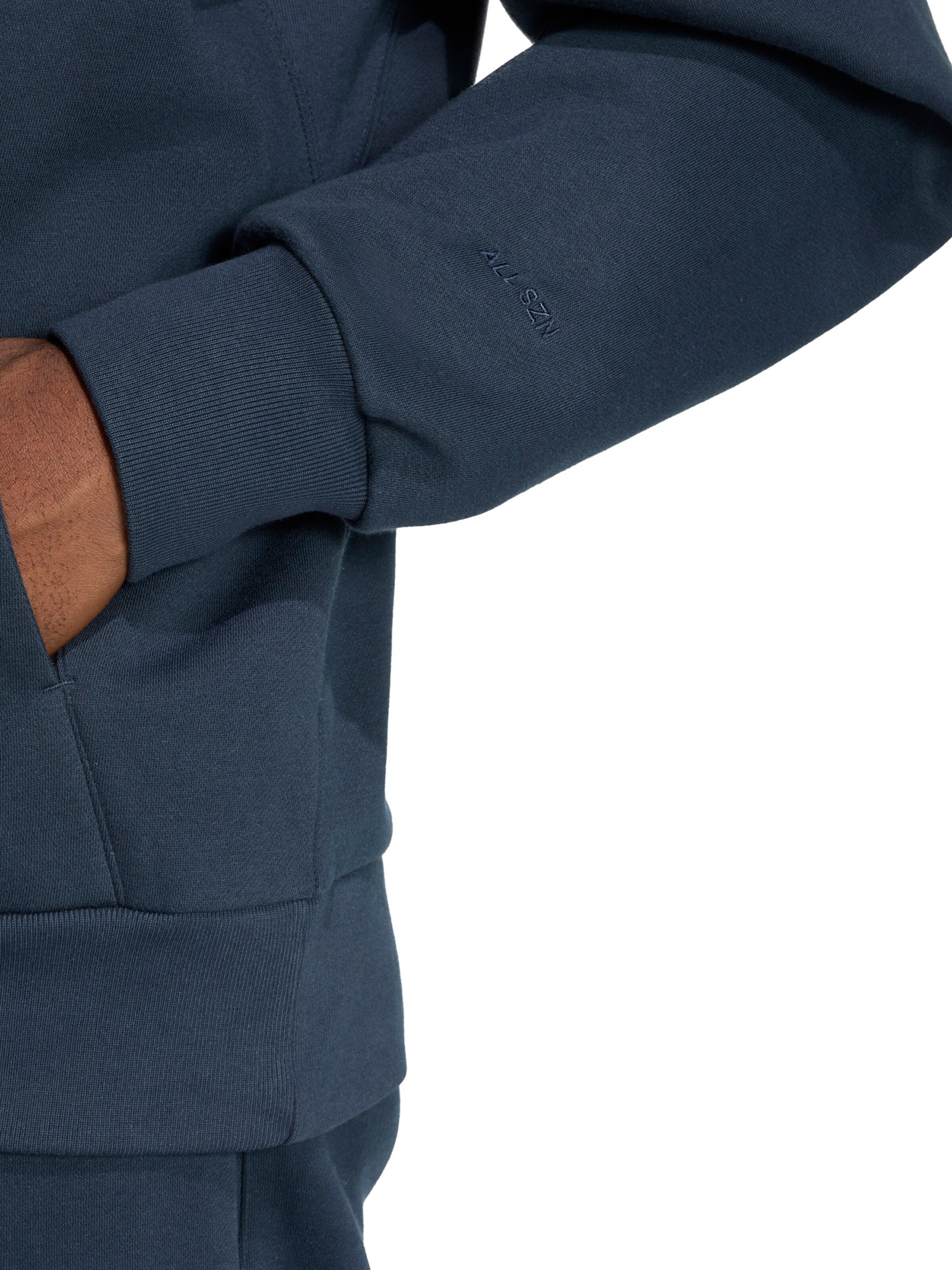 ADIDAS SPORTSWEAR - Sudadera con cremallera deportiva en azul