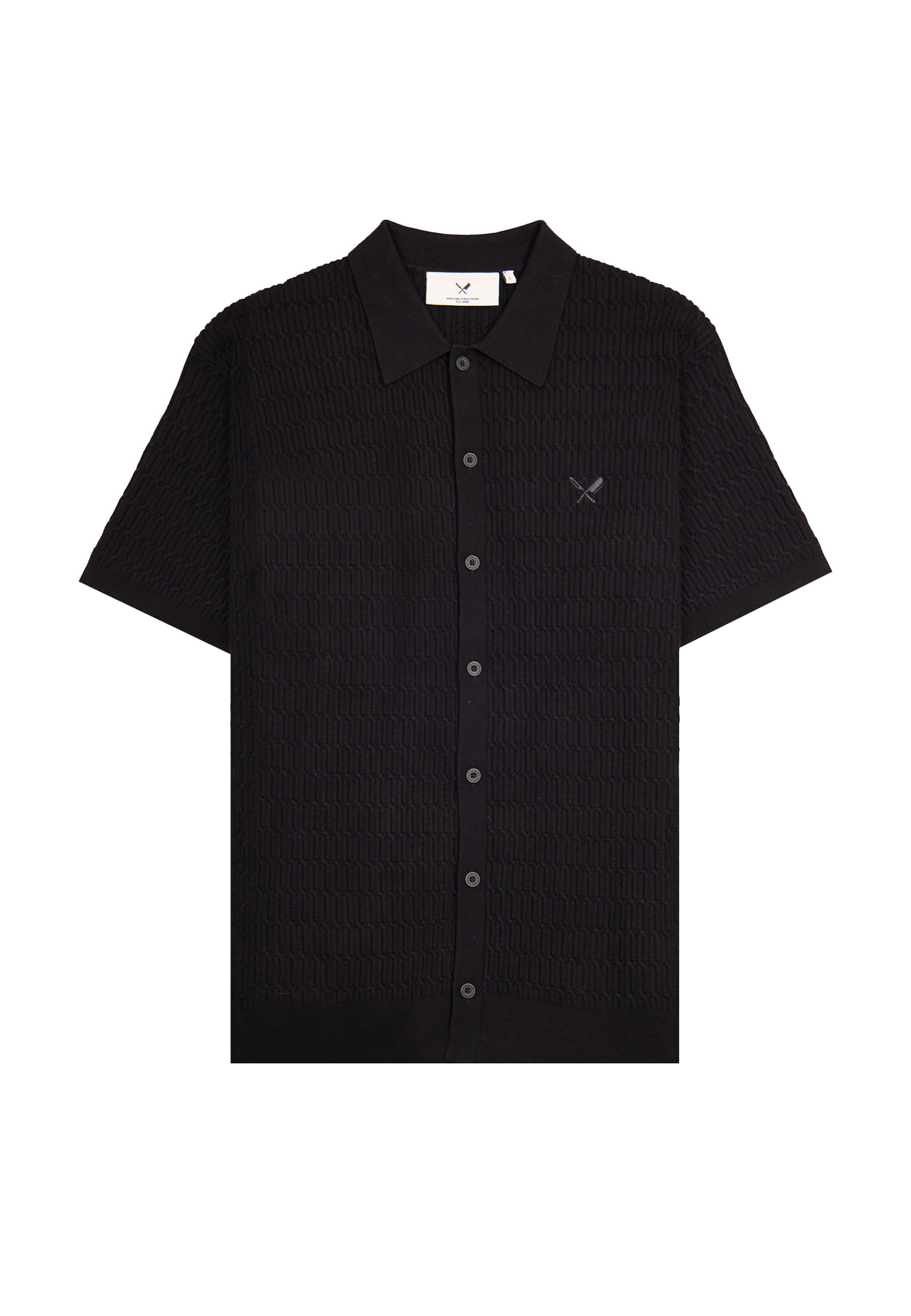 Distorted People Kardigán - fekete: elől