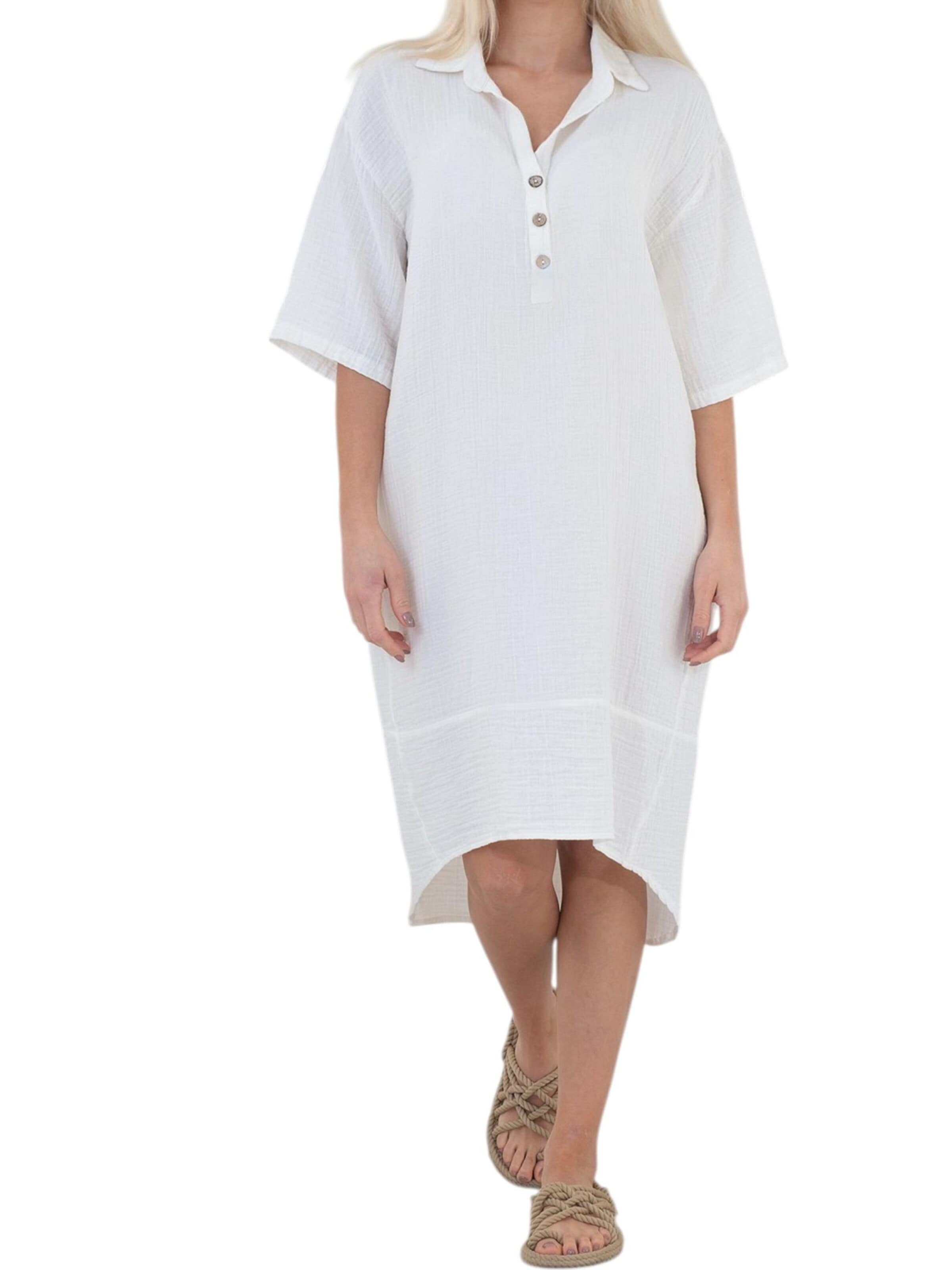 Robe-chemise 'Mira' WENOR en blanc