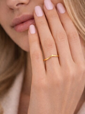 Pure Schmuck Ring 'Moon'‌‌‌‌‌‌‌‌‌ in Gold: Vorderseite