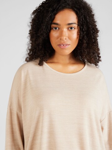 Vero Moda Curve T-shirt 'KATIE' i beige