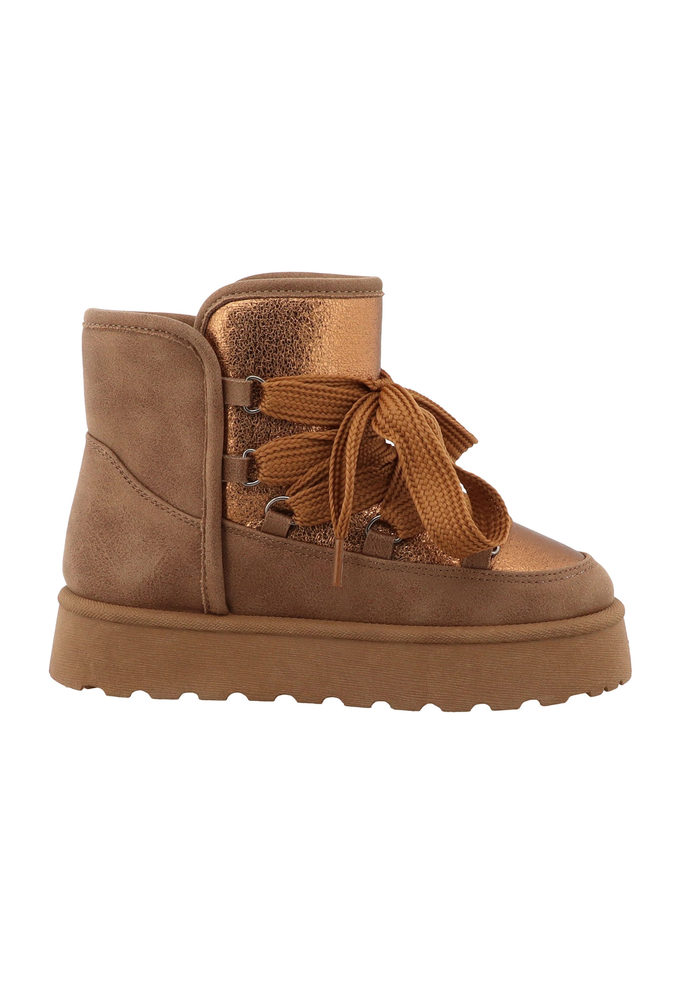 TOM TAILOR Winter Boots in 31 in cognac / dunkelbraun, Produktansicht