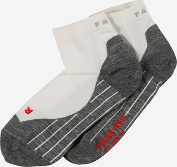 FALKE Athletic Socks 'RU4' in White: front