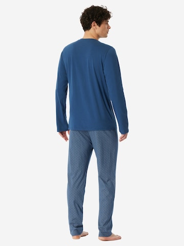 SCHIESSER - Pijama largo ' Casual Essentials ' en azul