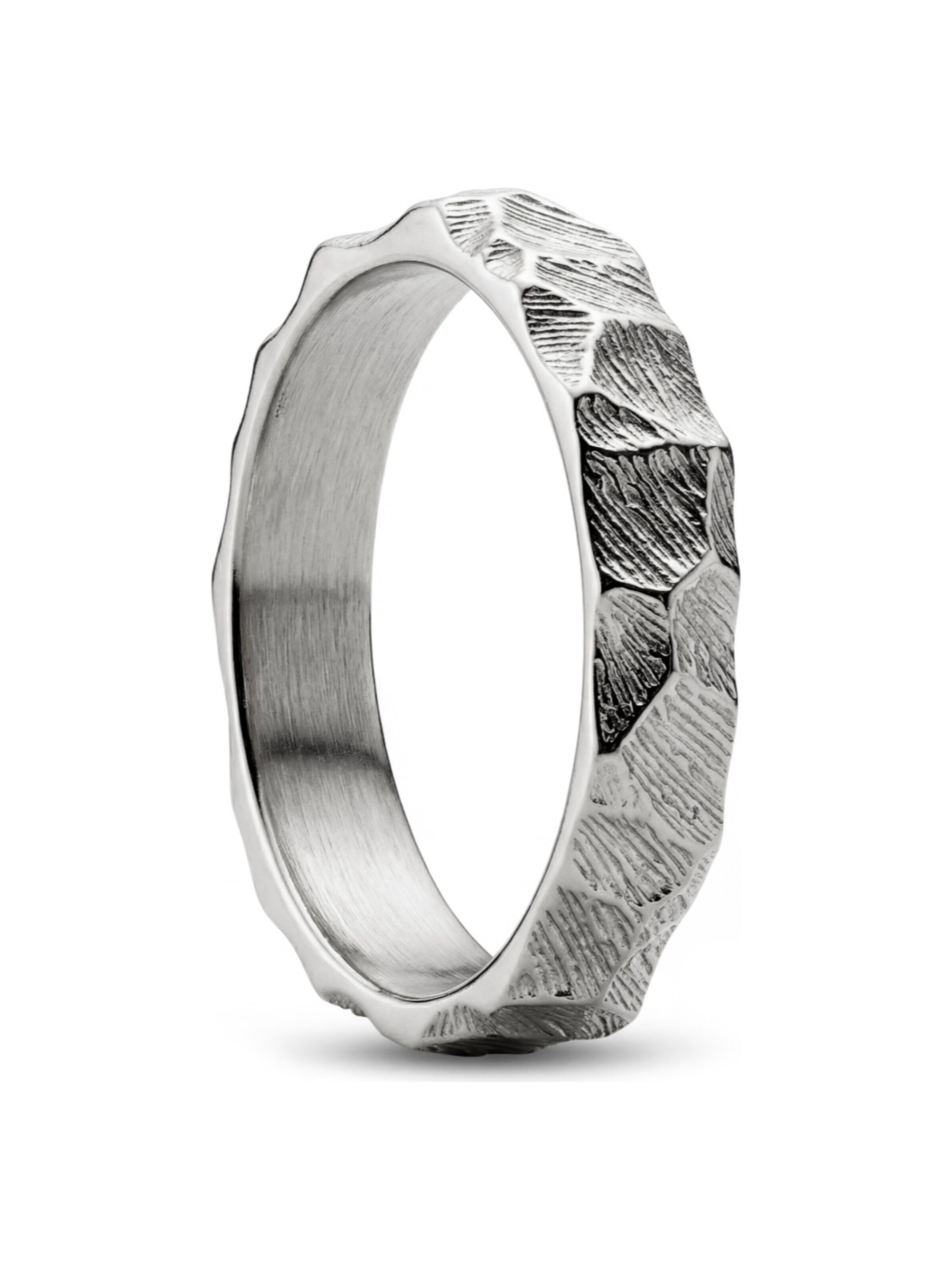 Sidegren Ring 'New Classics' in Zilver: voorkant