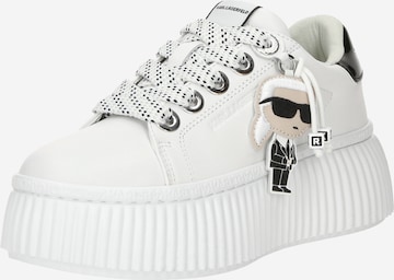 Baskets basses 'KREEPER' Karl Lagerfeld en blanc : devant