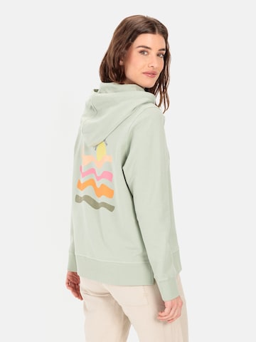 CAMEL ACTIVE Hoodie mit großem Rückenprint in Grün: predná strana