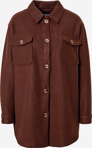 PIECES Between-Season Jacket 'Judy' in Brown: front