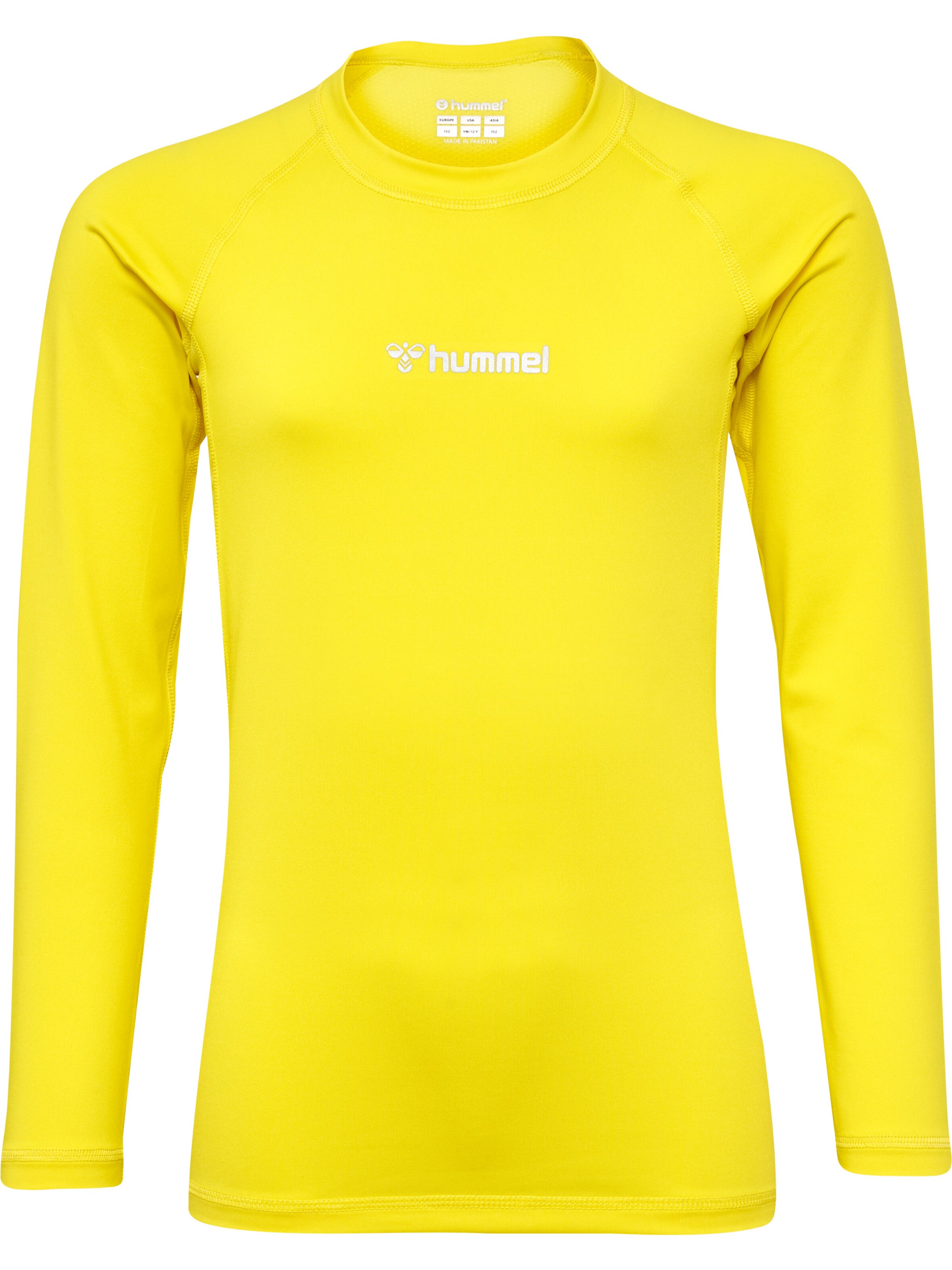 Hummel Functioneel shirt in Geel: voorkant