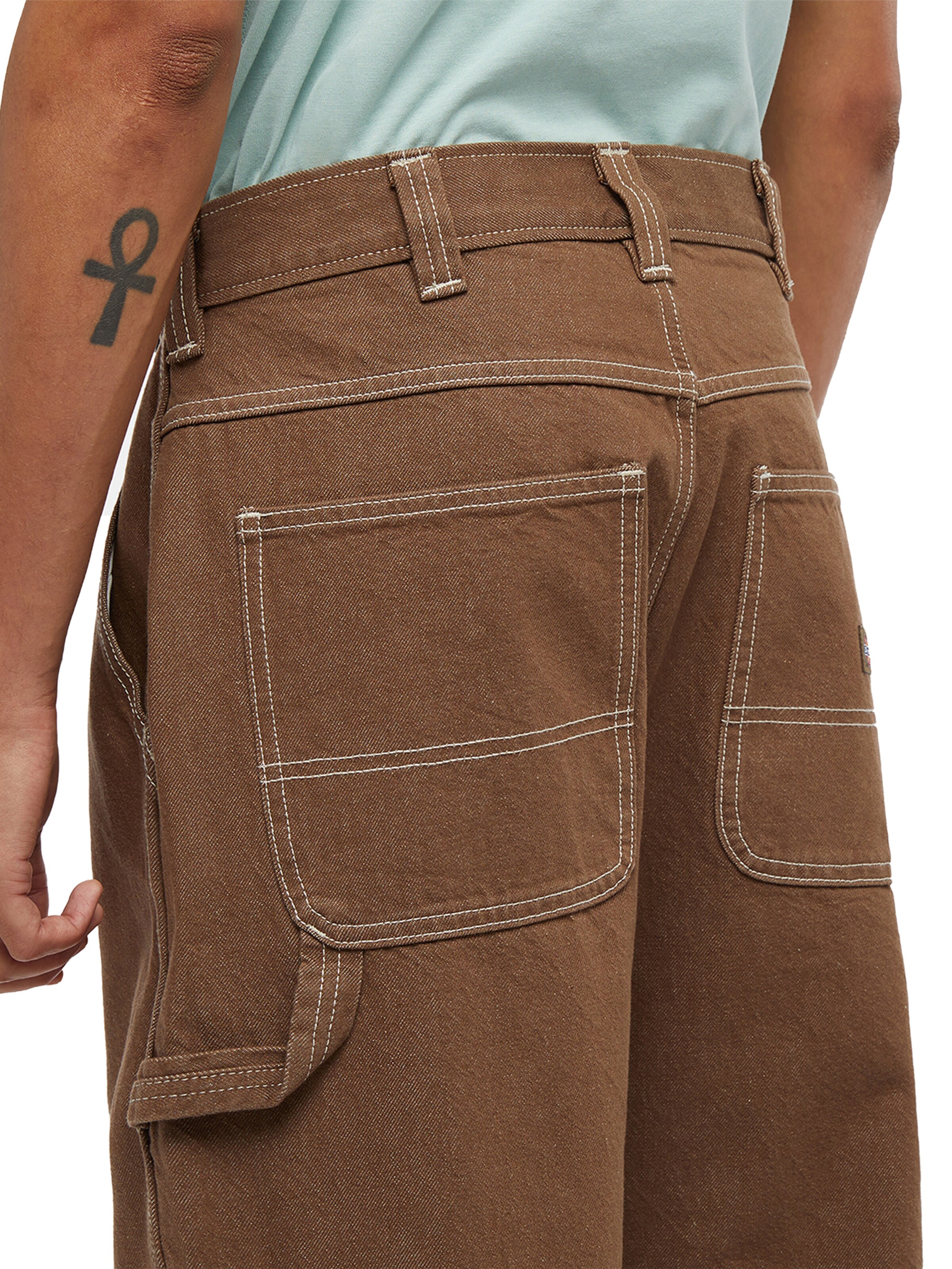 DICKIES Loosefit Cargohose 'STEVENSVILLE CARPENTER' in Braun