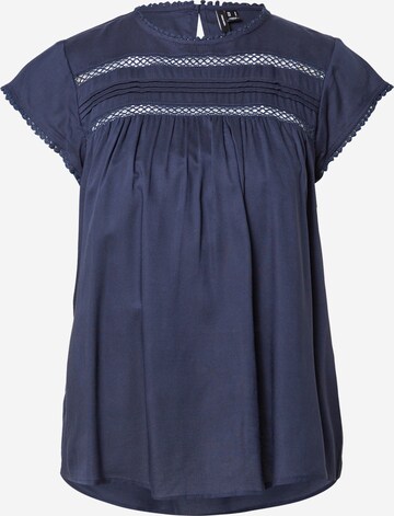 VERO MODA Blouse 'Debbie' in Blauw: voorkant