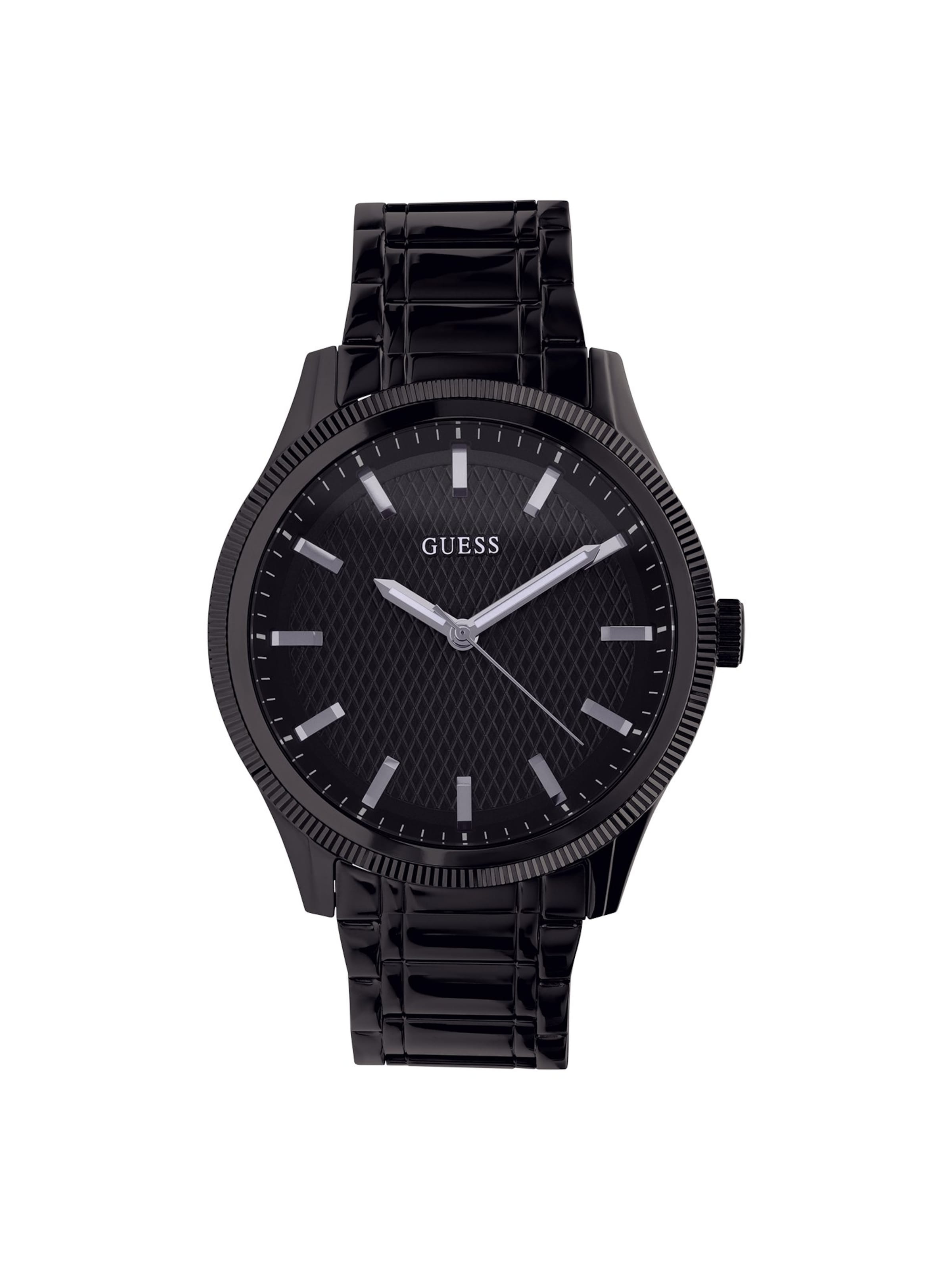 GUESS Uhr 'Design' in Schwarz: Vorderseite
