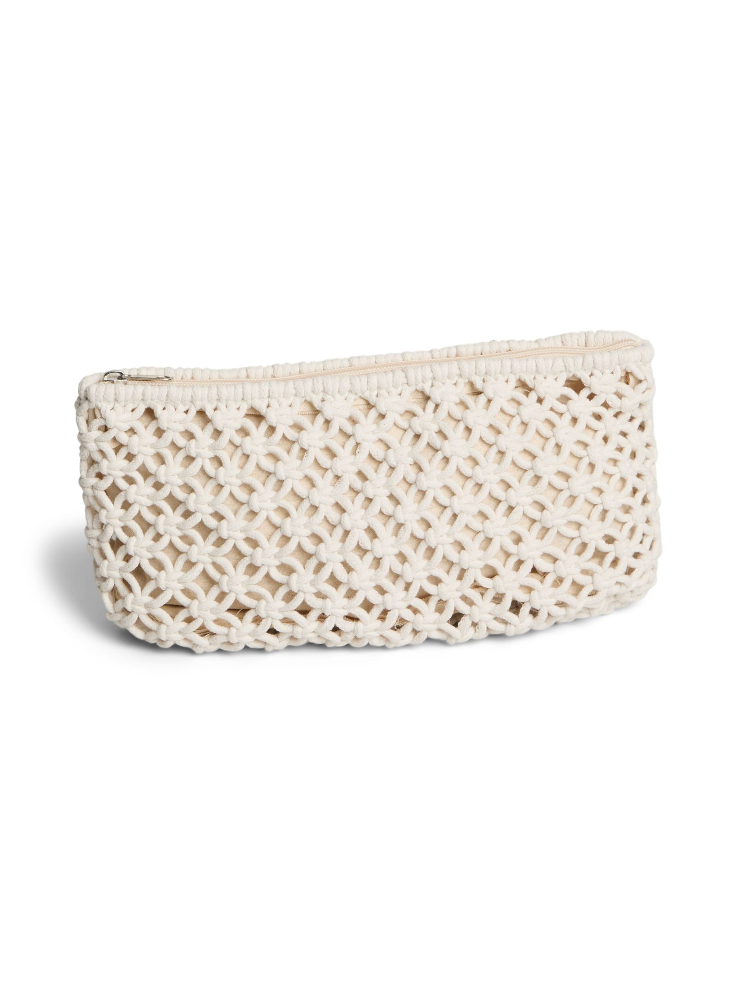PIECES - Bolso de noche 'PCGanna' en blanco: frente