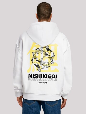 F4NT4STIC Sweatshirt 'Koi Golden Gai' in Weiß: predná strana