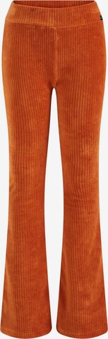 WE Fashion Flared Leggings in Orange: front