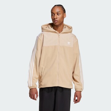 Veste de survêtement 'Adicolor' ADIDAS ORIGINALS en beige : devant