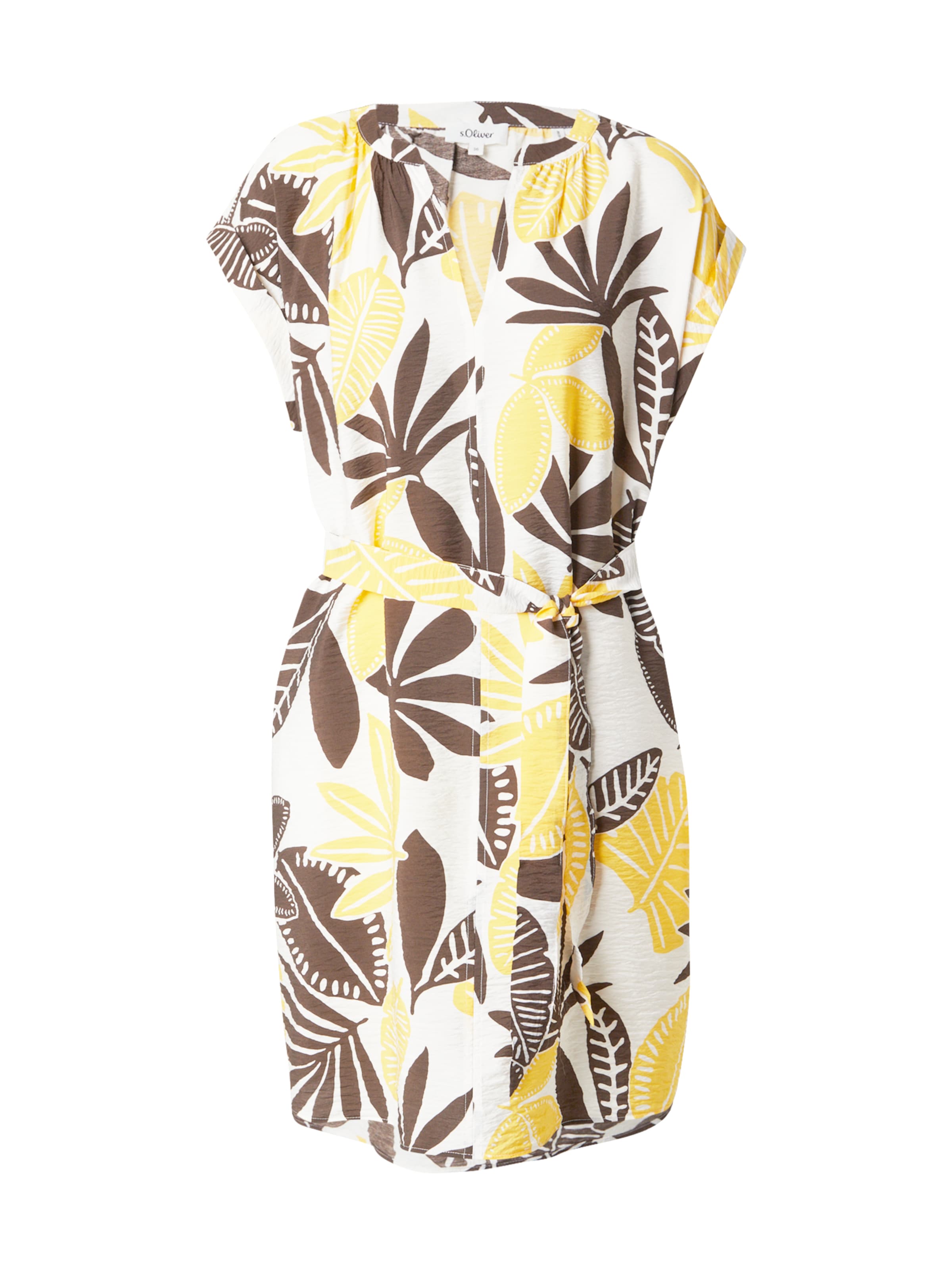 s.Oliver Jurk in Beige: voorkant