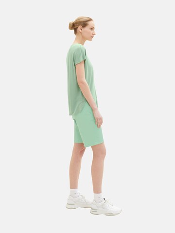 žalia TOM TAILOR Standartinis „Chino“ stiliaus kelnės