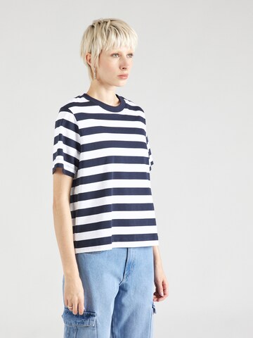 T-shirt 'ESSENTIAL' SELECTED FEMME en bleu : devant