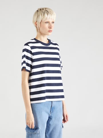 T-shirt 'ESSENTIAL' SELECTED FEMME en bleu : devant