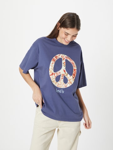 mėlyna LEVI'S ® Marškinėliai 'Graphic Short Stack Tee': priekis
