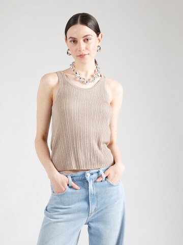 Tops en tricot 'VIFAME' VILA en marron : devant