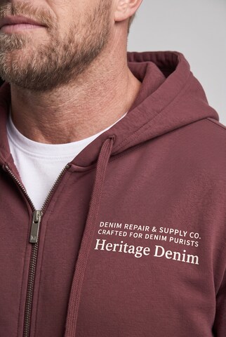 Men Plus Zip-Up Hoodie in Brown