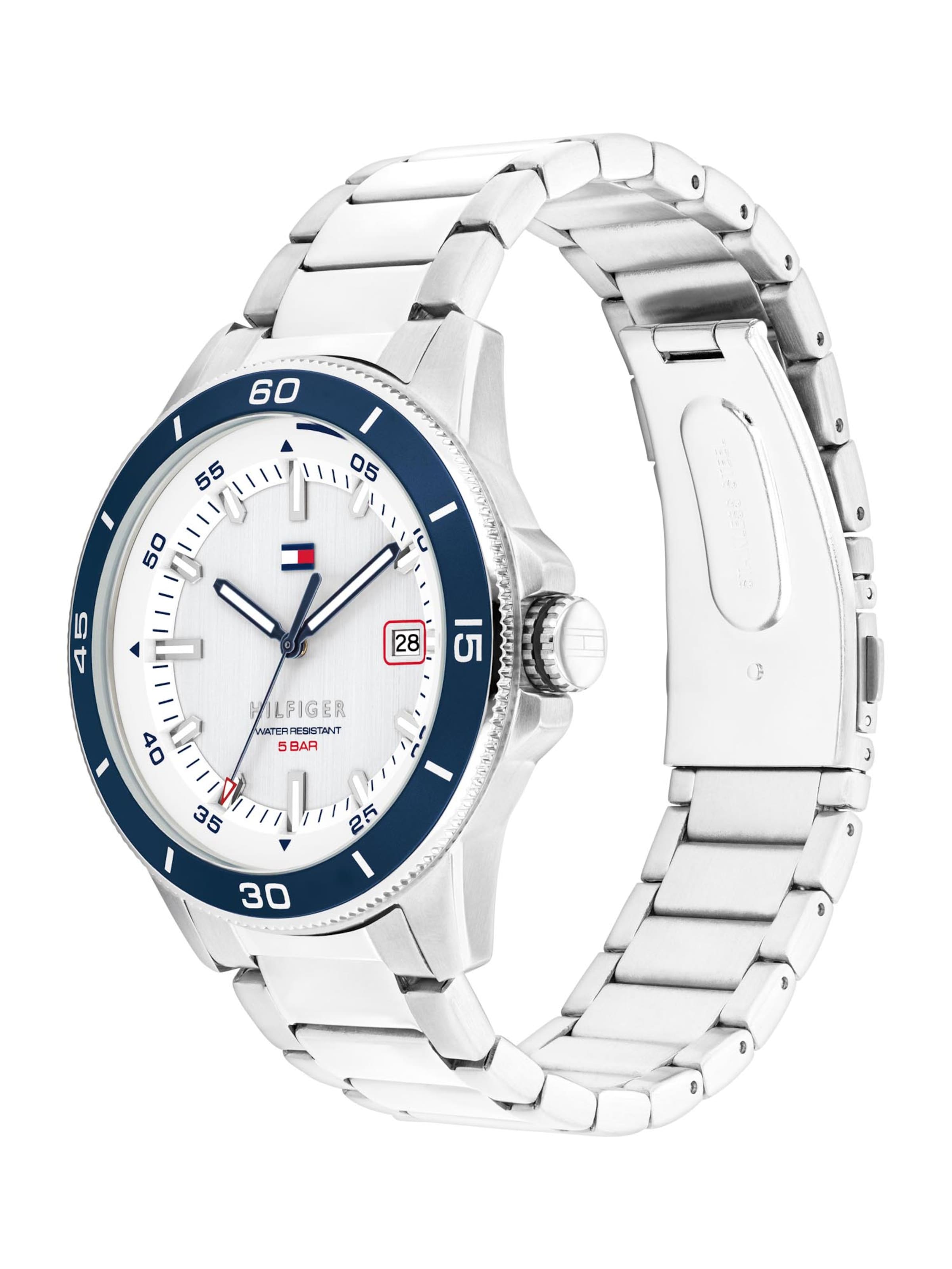 TOMMY HILFIGER Аналоговые часы 'REMY' в Серебристый