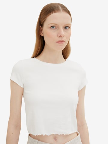 T-shirt TOM TAILOR DENIM en blanc