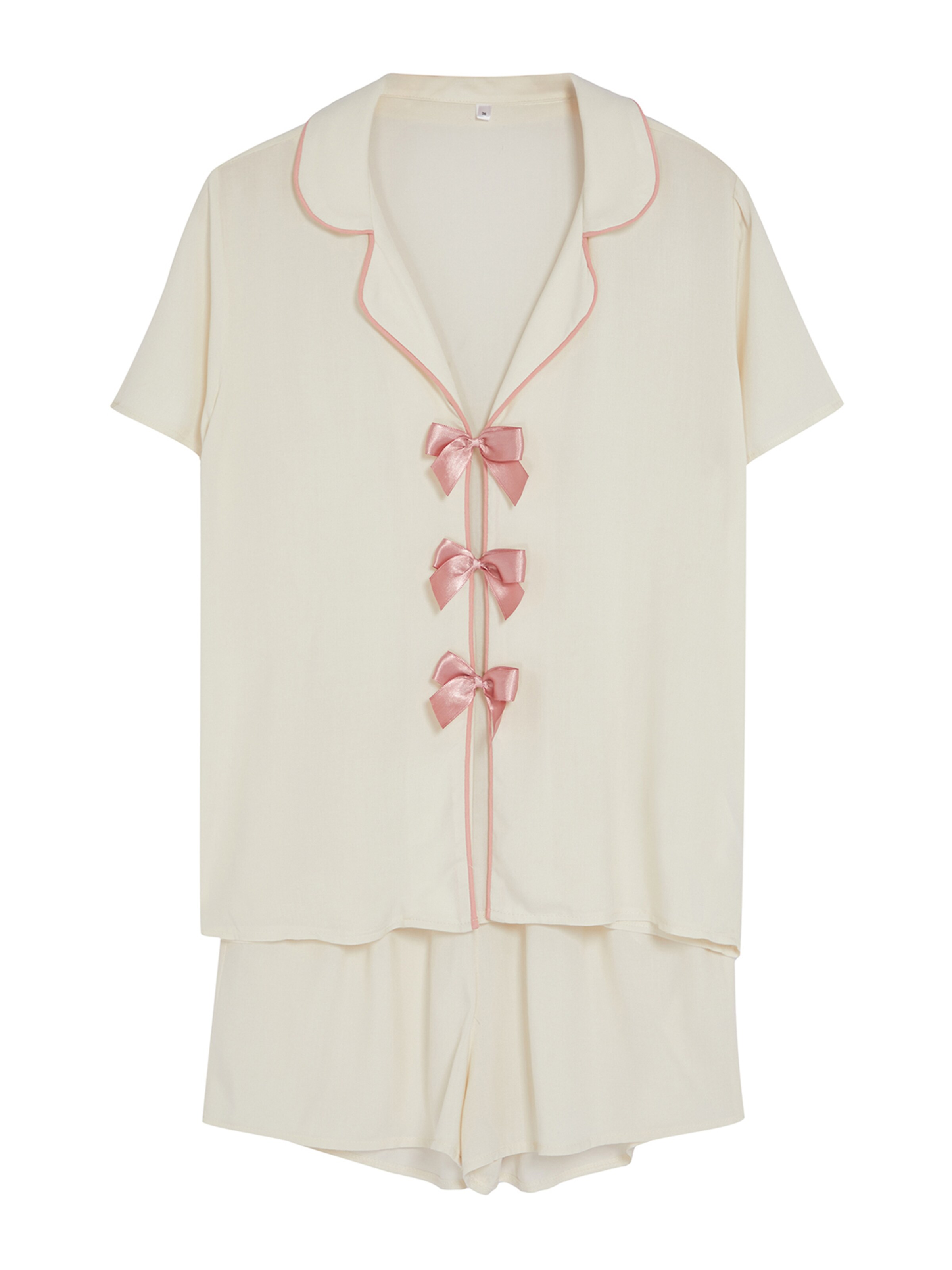 Trendyol Pyžamo – béžová: přední strana