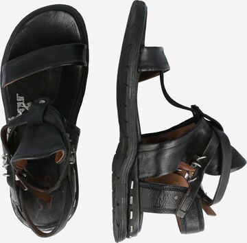 A.S.98 T-Bar Sandals 'MARE ' in Black