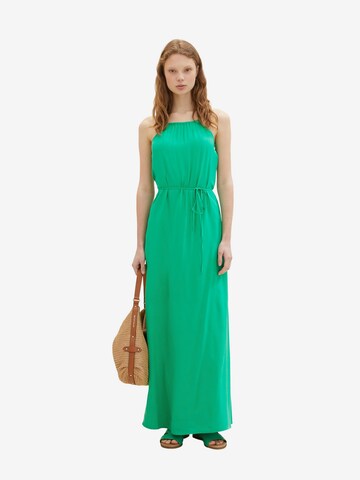 TOM TAILOR DENIM Letnia sukienka w kolorze zielony