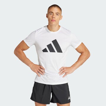 T-Shirt fonctionnel 'Run It' ADIDAS PERFORMANCE en blanc : devant