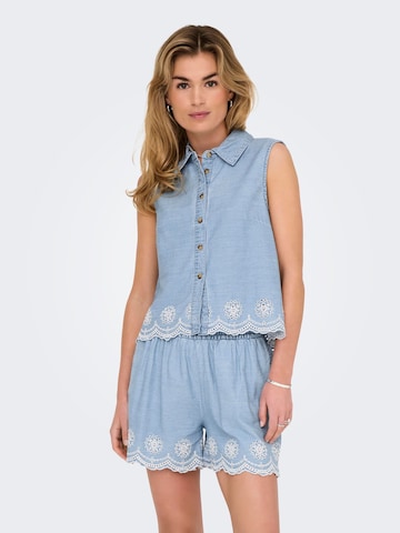 ONLY Blouse 'ONLMOON' in Blauw: voorkant