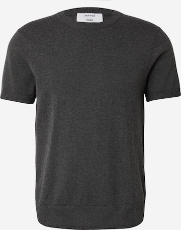 pilka DAN FOX APPAREL Marškinėliai 'Matteo': priekis