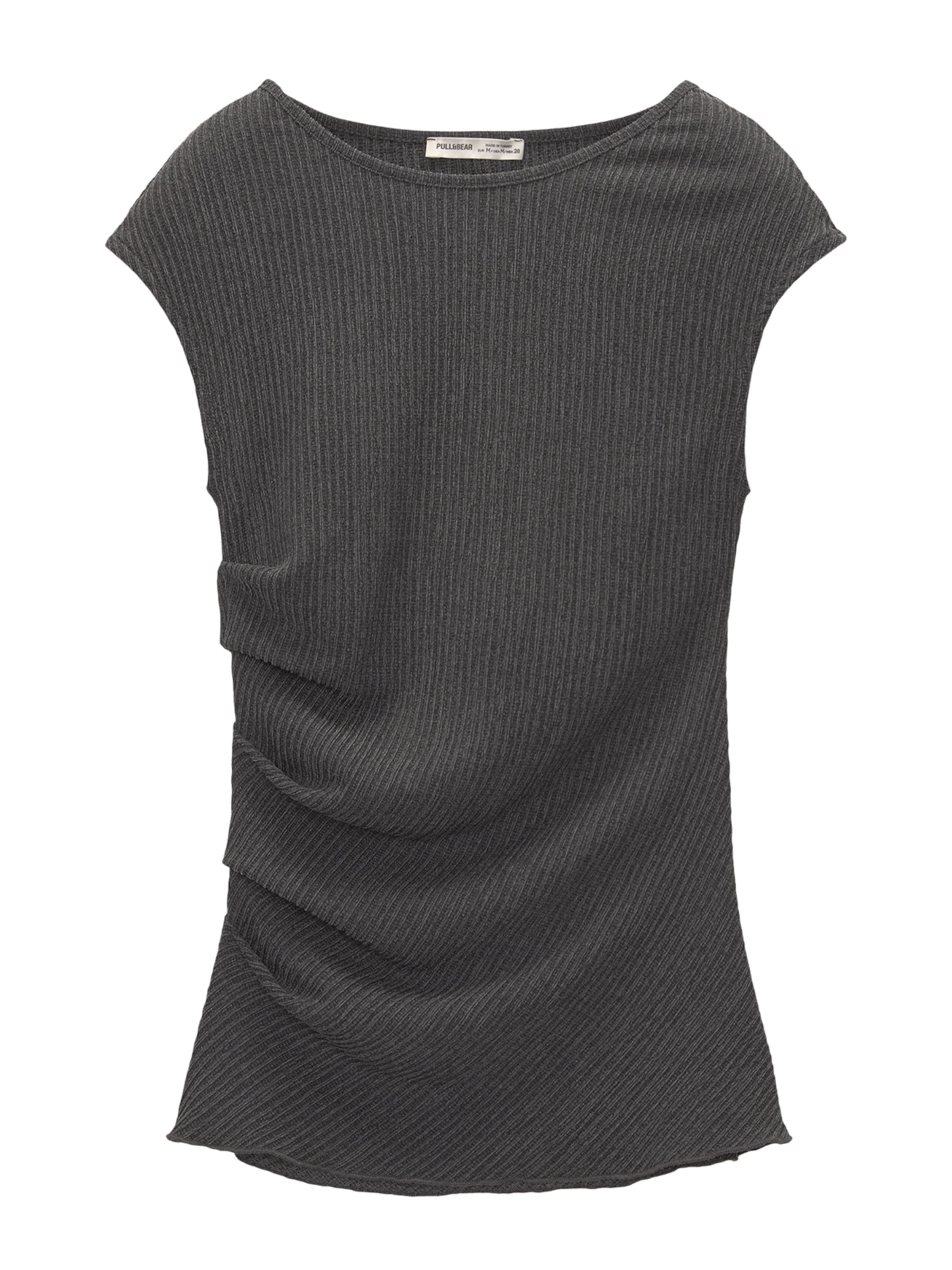 Pull&Bear Top w kolorze szary: przód