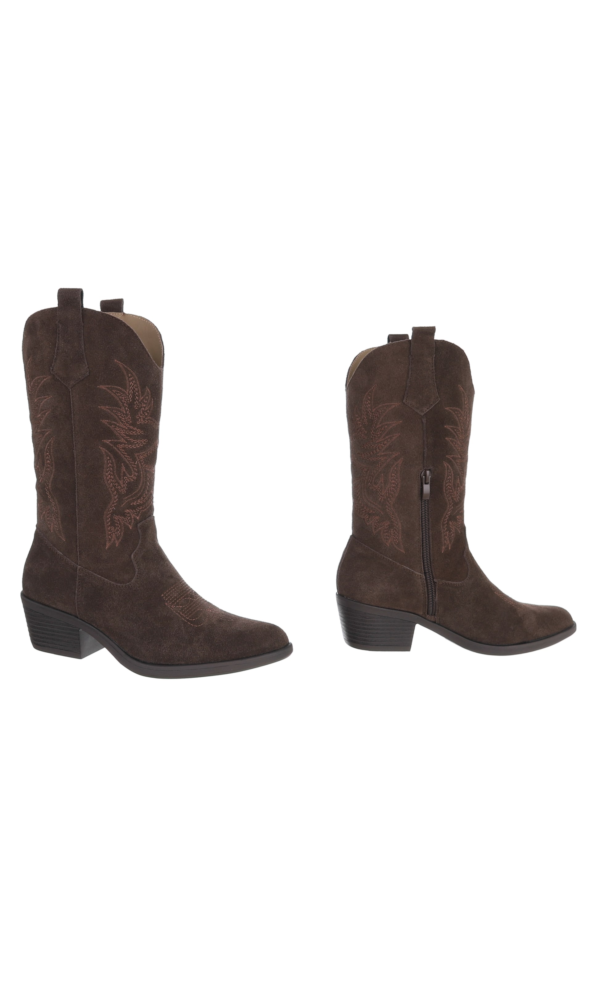 Ital-Design Cowboystiefel in Braun